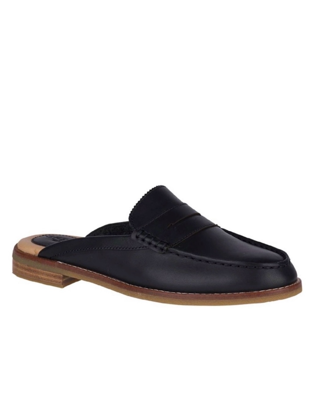 SPERRY | Women's Black Seaport Slip On Cushioned Fina Mules Sz. 8